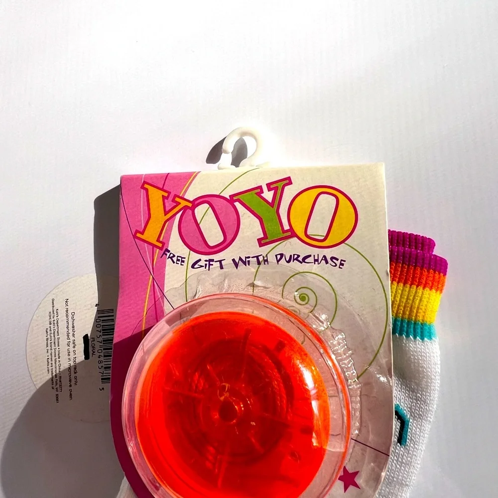 Novelty Socks for Tween Girls.  Smiley Faces, Stars and Moon & Yo Yos. Size=9/11